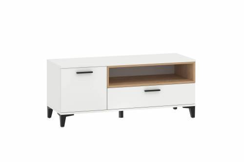 Тумба ТВА Bergen НМ 013.42 Белый/Дуб Бунратти