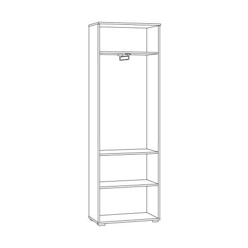 Прихожая Октава 1 Серый графит/Дуб Вотан