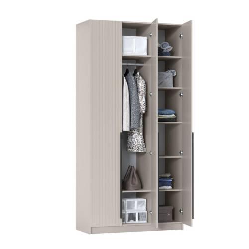 Шкаф для одежды 67.08 "Брандо" (3-х дв.) МДФ Кашемир