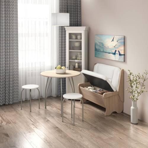 Скамья Лотос 950 дуб/милк