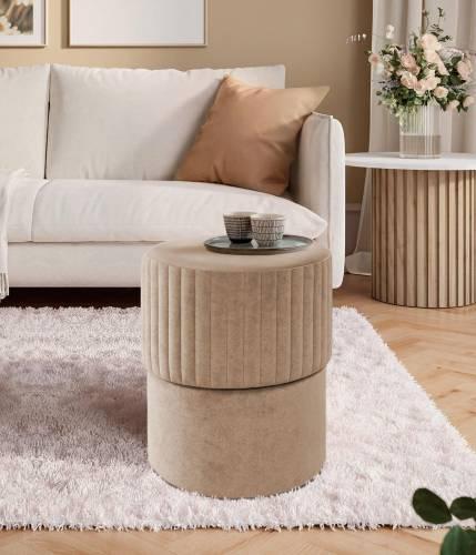 Пуф Крутящийся, №S04 Капучино