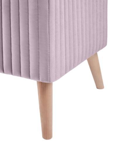 А-3 Пуф квадратный стеганный (на ножках), №15 Пудра