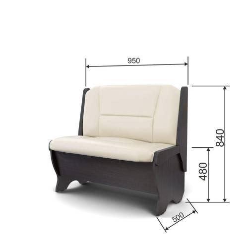 Скамья Лотос 950 венге/крем