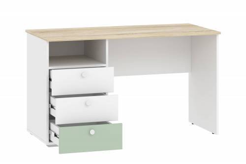 Стол письменный НМ 041.40 Банни Дуб сонома/белый/макарун