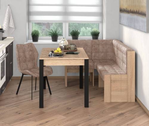 Угловая скамья Квадро дуб сонома/ Латте