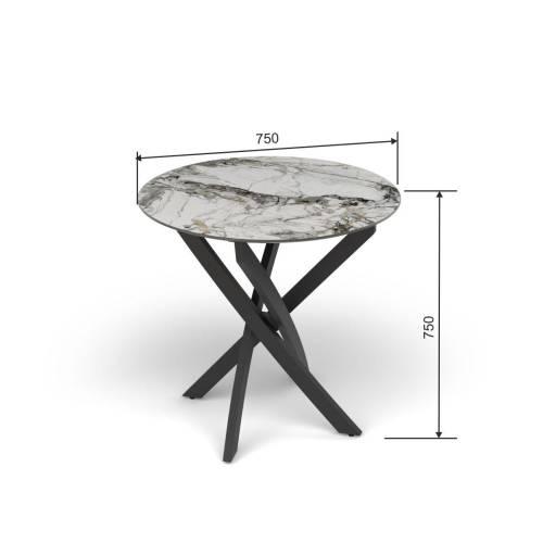 Столовая группа Монако-Рим / СМ-6 / Экокожа Милк