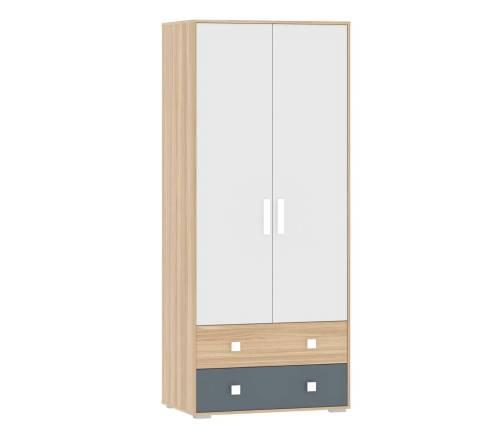 НМ 041.94 Шкаф для одежды Элиот Белый/Маренго/Баунти Песочный