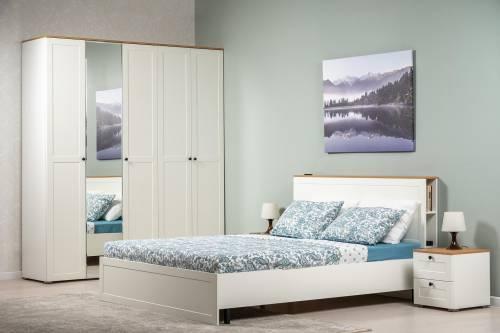 Остин Шкаф для одежды 13.336.02 белый/дуб золотой