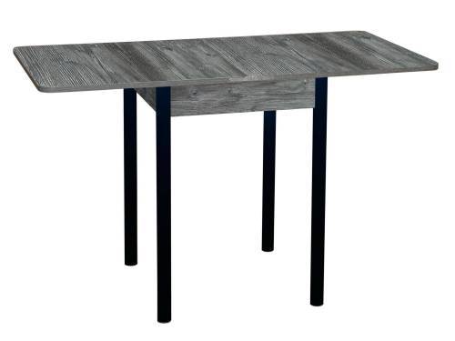 Стол обеденный ЭКО 60*60 / Сосна пасадена /Опора № 2-круглая муар черный