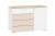 Комод НМ 041.39 Банни Дуб сонома/белый/бисквит