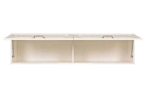 Ливерпуль Шкаф навесной Белый/Ясень ваниль