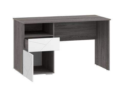 НМ 041.52 Стол письменный Саммит Ясень Анкор темный / белый