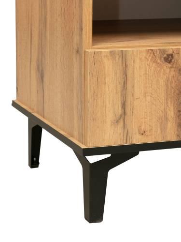 Комод Либерти 51.04 (опора 150) Дуб вотан/Черный