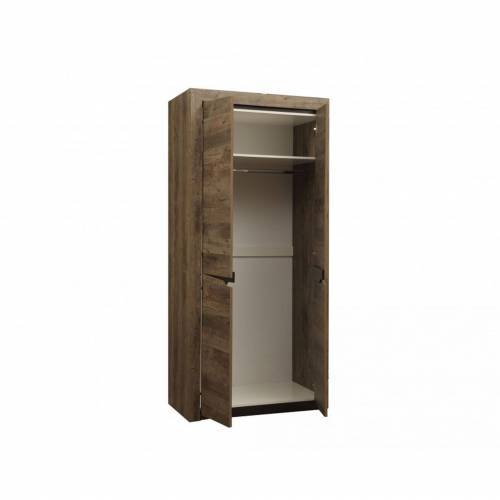 33.03 Лючия 2-х дв. шкаф для одежды кейптаун/венге