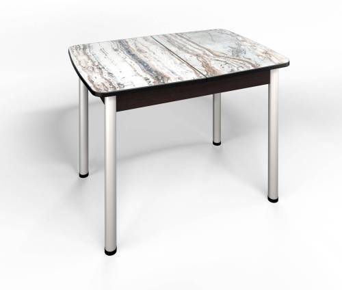 Стол СМ-2 Флорида ноги окрас круглый венге/серебро