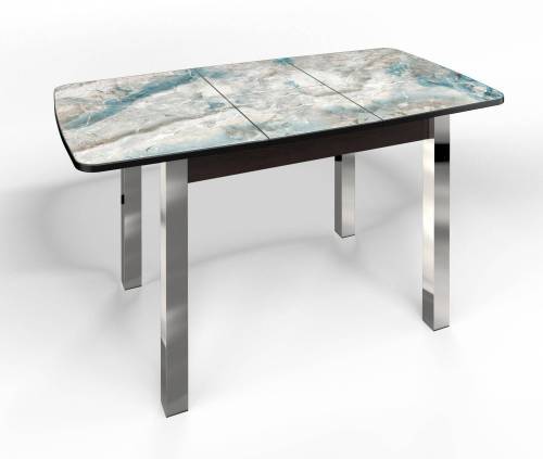 Стол СМ-7 Флорида ноги окрас квадратный венге/хром