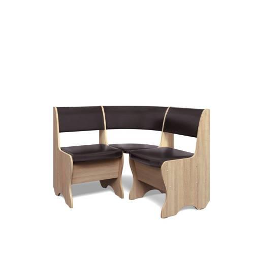 Кухонный набор Тюльпан-мини / дуб сонома / экокожа УМБЕР