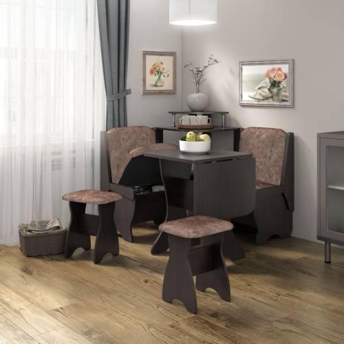 Скамья Лотос 550 / Венге / Велюр Коньяк