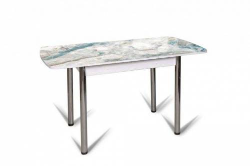 Стол Флорида СМ-7/Серебро/Белый