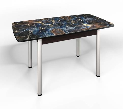 Стол СМ-5 Флорида ноги окрас круглый венге/серебро