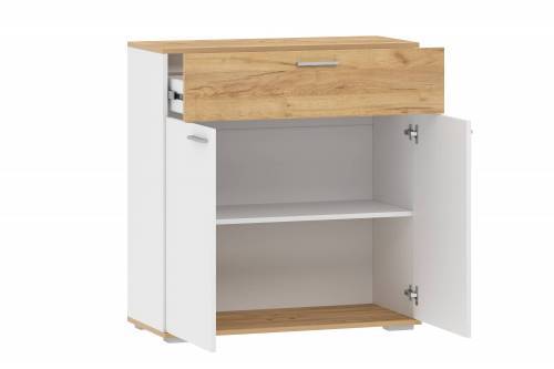 НМ 013.77 Тумба Санти Белый/Дуб крафт золотой