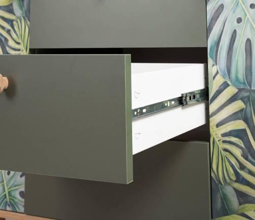 Комод Маттиас 16.245, Дымчатый Зеленый/Гикори Рокфорд Натуральный