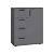 Комод Эйр 16.241, Серый Графит