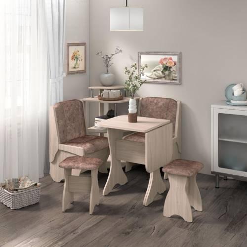 Скамья Лотос 550 / Ясень светлый / Велюр Коньяк