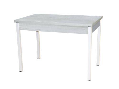 Стол обеденный раздвижной КОЛОРАДО / Бетон пайн белый/ опора Квадро белый муар