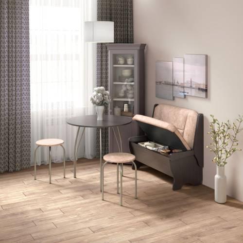 Скамья Лотос 950 / Венге / Велюр Латте