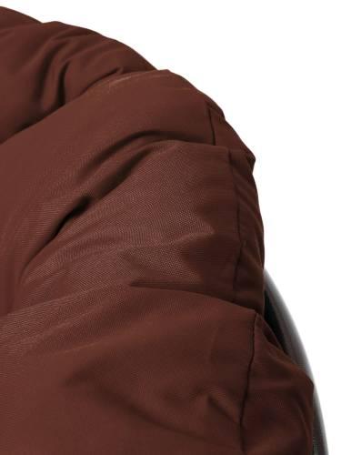 Кресло ПАПАСАН без ротанга коричневое, коричневая подушка