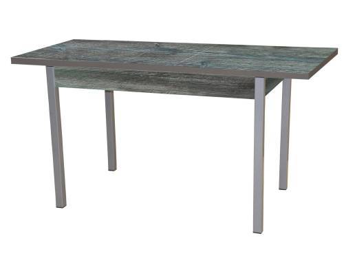 Стол обеденный раздвижной КОЛОРАДО / Сосна пасадена/ опора Квадро серебристый металлик