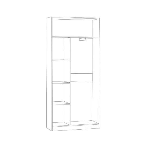 Прихожая Ливерпуль 5 Белый/Ясень ваниль