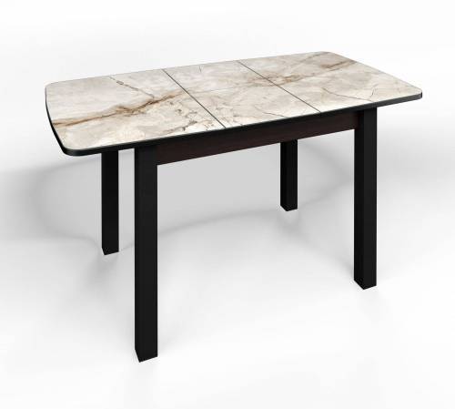 Стол СМ-4 Флорида ноги окрас квадратный белый/черный