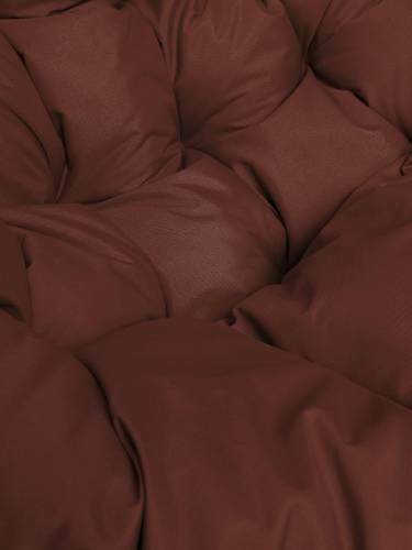 Кресло ПАПАСАН без ротанга коричневое, коричневая подушка