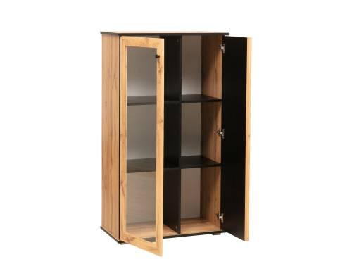 Шкаф комбинированный Либерти 51.03 (опора 20) Дуб вотан/Черный