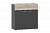 НМ 013.77 Тумба Санти Антрацит/Дуб крафт серый