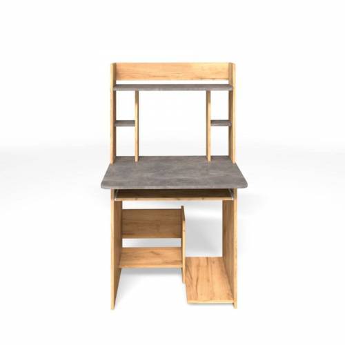 Стол компьютерный СК-5 + надстройка СКН-5 дуб крафт/ателье