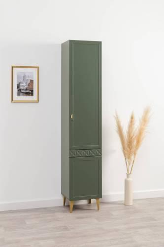 Шкаф-пенал Марион 16.333.01, Дымчатый Зеленый/Олива шагрень