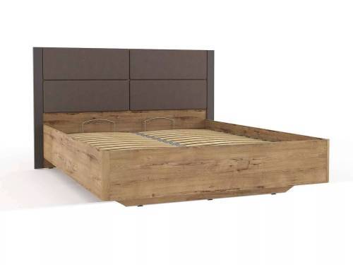НМ 040.52 Кровать Ливорно /дуб бунратти / софт графит