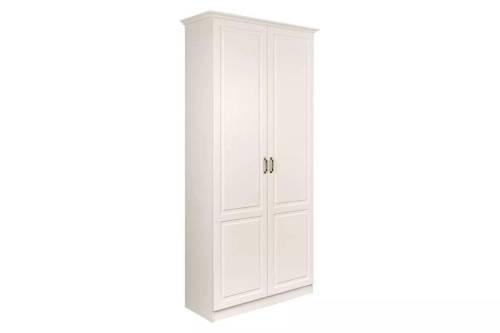 Ливерпуль Шкаф для одежды Белый/Ясень ваниль