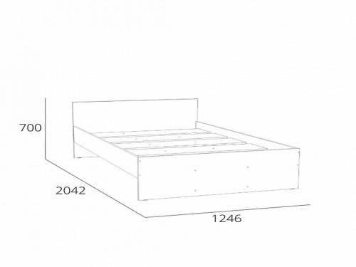 Кровать НМ 011.53-02 Симпл Белый