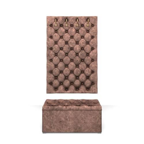 Прихожая Мишель 950 /  Велюр Коньяк