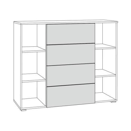 Прихожая Остин 2 Серый графит/Дуб Вотан