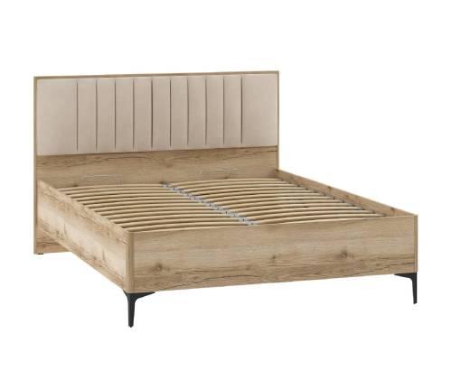 НМ 040.54 Кровать ПМ Арден, Велюр Вивальди 4/Дуб Делано