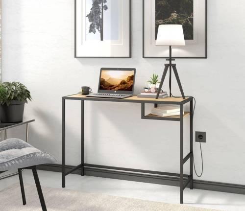 Стол для ноутбука Тюрен Дуб крафт золотой/Черный