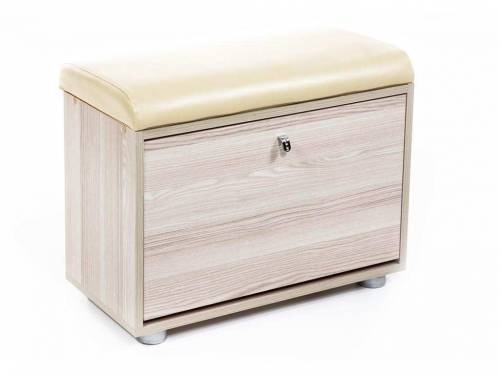 Обувница МС-1 ясень светлый/крем