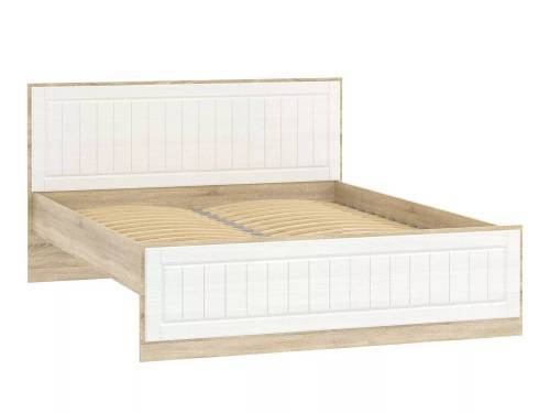 Кровать НМ 040.34 Оливия Дуб Сонома/белое дерево