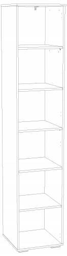 Шкаф для белья НМ 041.43 Правый Банни Дуб сонома/белый/макарун