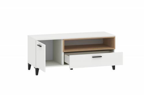 Тумба ТВА Bergen НМ 013.42 Белый/Дуб Бунратти